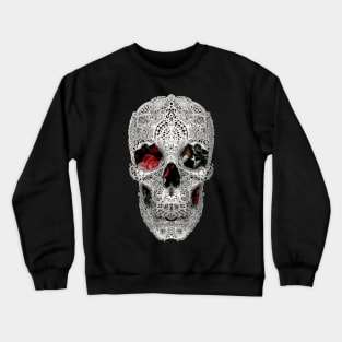 Lace Skull 2 Light Crewneck Sweatshirt